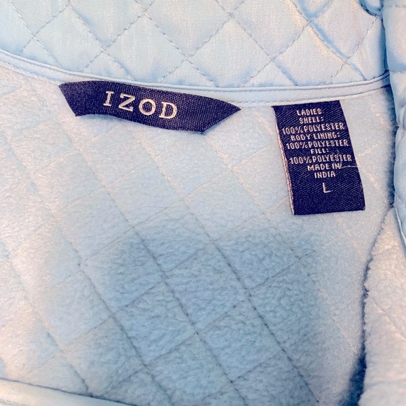 Izod Quilted Vest in Light Blue, Size L in Like New Condition - Picture 4 of 6